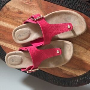 Red Birkenstock Mules